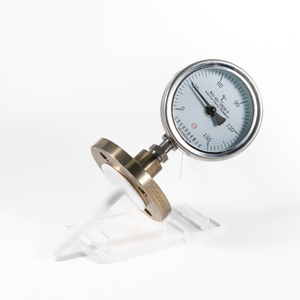 Korrosionsbest&auml;ndiges Bimetall-Thermometer mit Flansch und gesinterter PTFE-Auskleidung