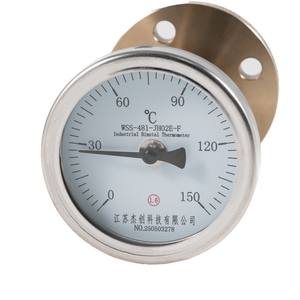 Korrosionsbest&auml;ndiges Bimetall-Thermometer mit Flansch und gesinterter PTFE-Auskleidung
