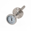 ميزان حرارة صناعي ثنائي المعدن بزاوية قابلة للتعديل مع قرص 316SS Thermowell 100 مم